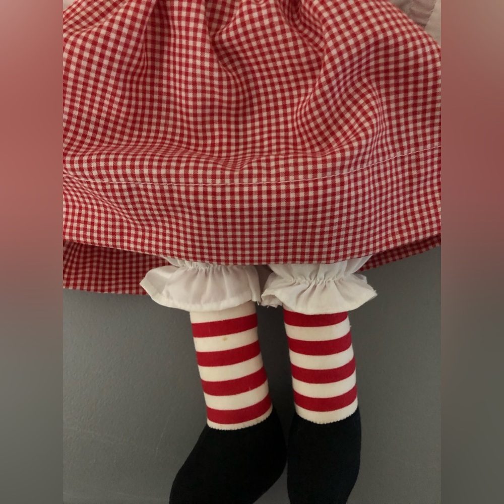 Vintage Handmade oOaK African American Raggedy Ann Super Cute Red Hair - Picture 6 of 7